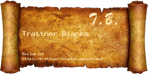 Trattner Bianka névjegykártya